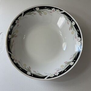 Crown Ming Fine China Michelle 9" Round Serving Bowl Floral yellow pink